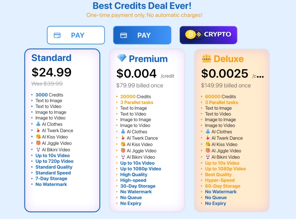 JoyFun AI pricing