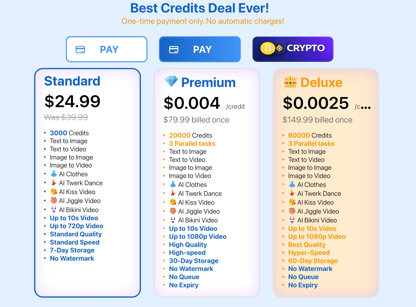 JoyFun AI pricing