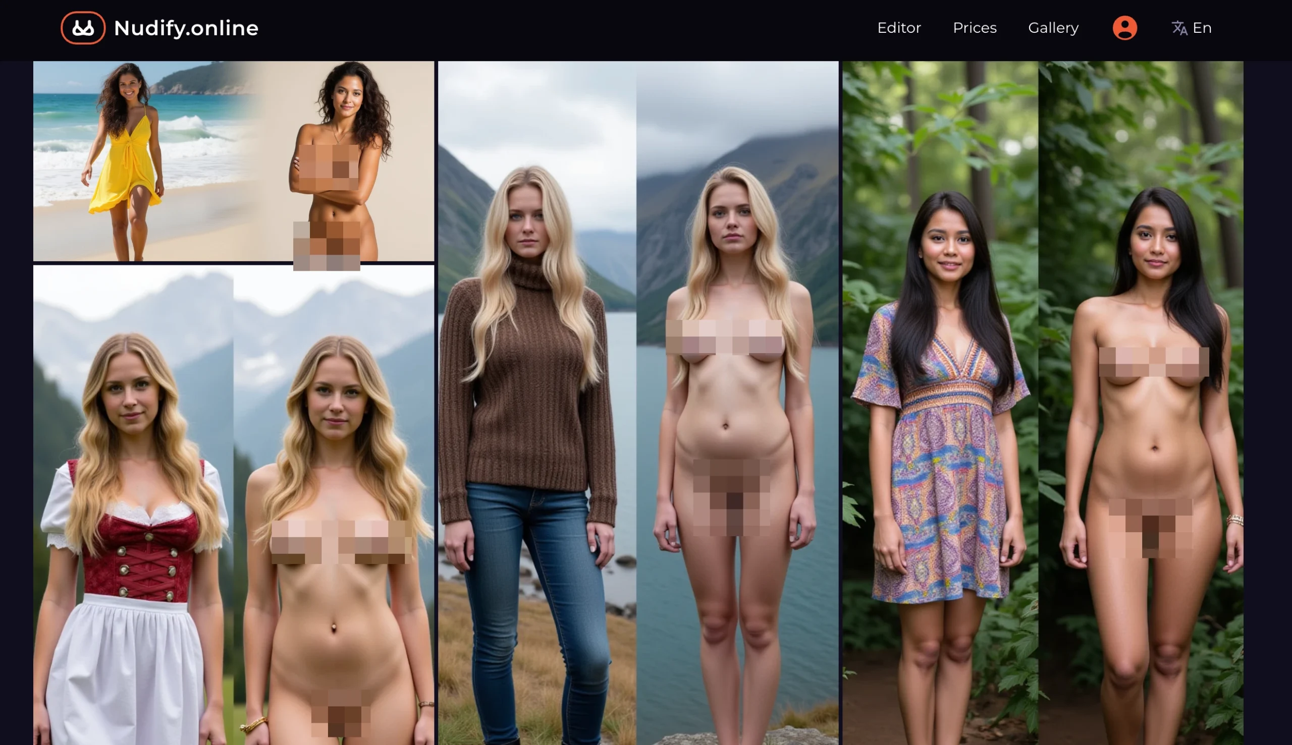 Nudify Online examples